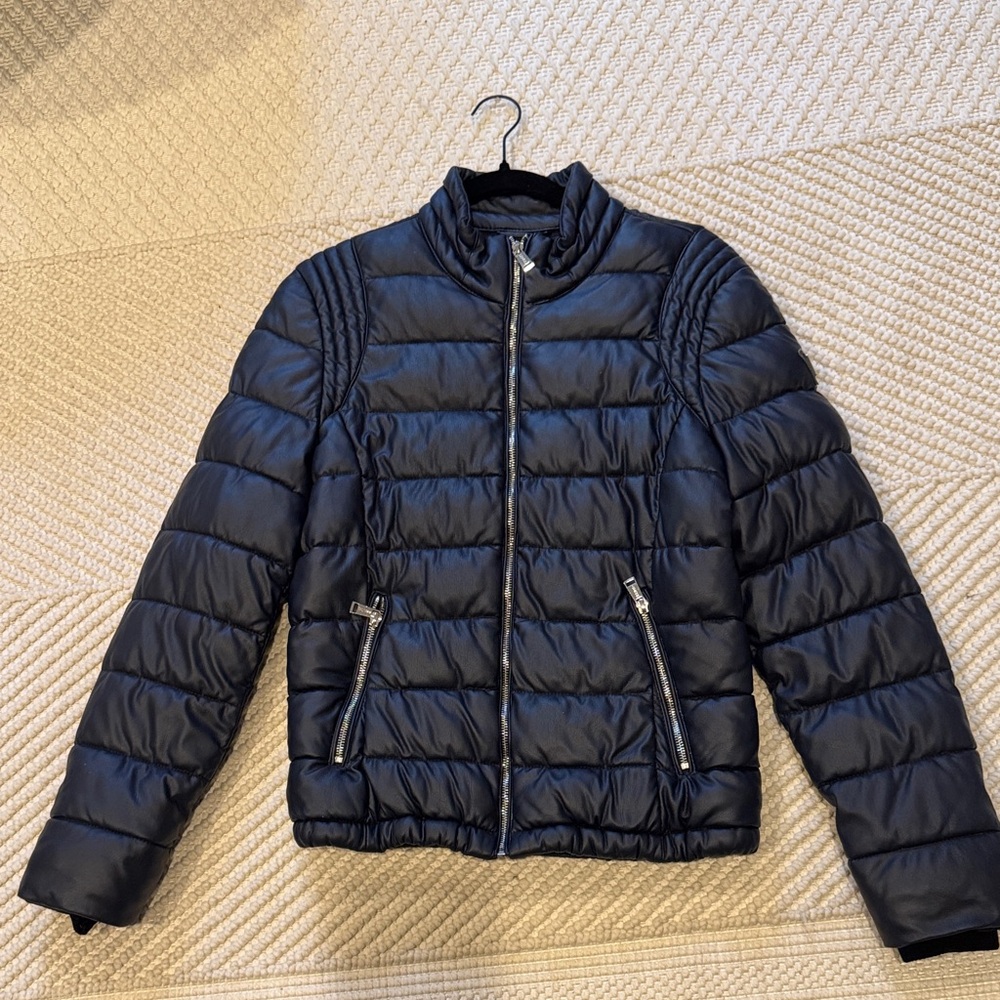 Guess Dark Blue Puffer Jacket